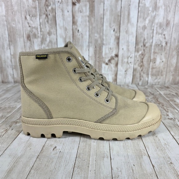 Palladium Boots‎ Women's Ankle Canvas Lace Up Casual Shoes Size 8 US - Picture 1 of 8